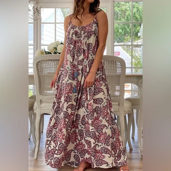 Boho - Paisley Maxi Dress - Picture 2 of 5